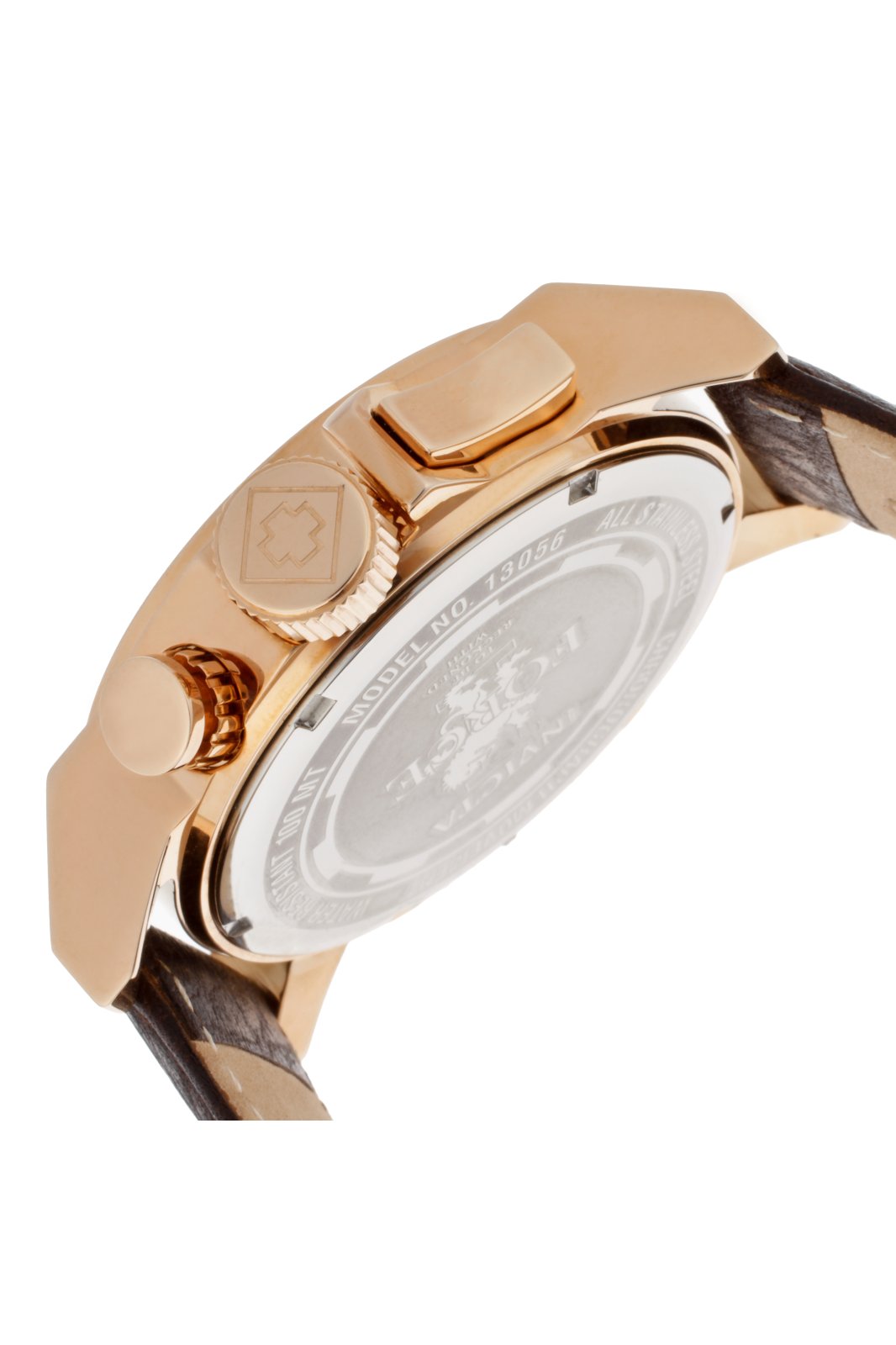 Invicta I-Force 13056 Reloj de Hombre - Movimiento de Cuarzo - Acero Inoxidable con Esfera Negra - 46 mm