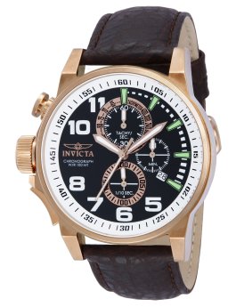 Invicta I-Force 13056 Reloj de Hombre - Movimiento de Cuarzo - Acero Inoxidable con Esfera Negra - 46 mm
