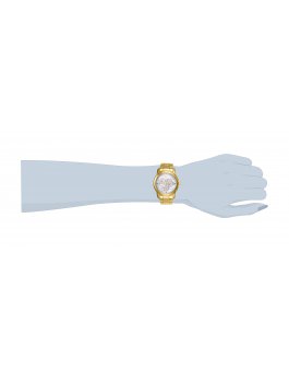 Invicta Angel 0465 Reloj de Mujer - Movimiento de Cuarzo - Acero Inoxidable con Esfera Blanca - 38 mm