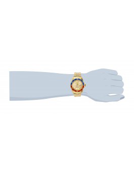 Invicta Pro Diver 29183 Relógio Masculino - Movimento Automático - Aço Inoxidável com Mostrador Dourado - 42 mm
