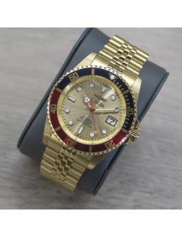 Invicta Pro Diver 29183 Relógio Masculino - Movimento Automático - Aço Inoxidável com Mostrador Dourado - 42 mm