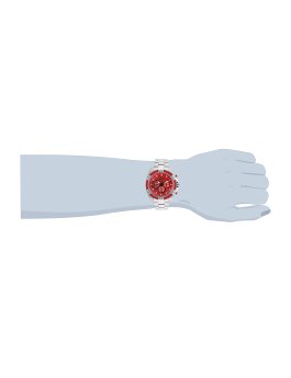 Invicta Bolt 25514 Herreur - Quartz Movement - Rustfrit Stål med Rød Zifferblad - 52 mm