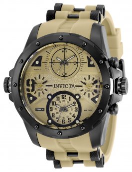 Invicta Coalition Forces 31139 Herrenarmbanduhr - Quarzwerk - Edelstahl mit braunem Zifferblatt - 50 mm