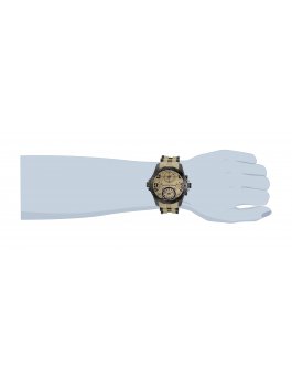 Invicta Coalition Forces 31139 Herrenarmbanduhr - Quarzwerk - Edelstahl mit braunem Zifferblatt - 50 mm