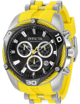 Invicta Bolt 31313 Relógio Masculino - Movimento Quartz - Aço Inoxidável com Mostrador Preto - 50 mm