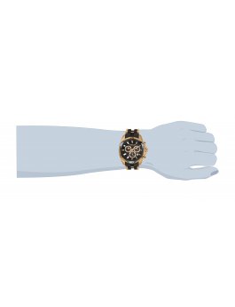 Invicta Bolt 31316 Montre Homme - Mouvement Quartz - Acier Inoxydable avec Cadran Noir - 50 mm