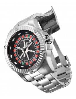 Invicta Specialty 28709 Relógio Masculino - Movimento Automático - Aço Inoxidável com Mostrador Preto - 52 mm