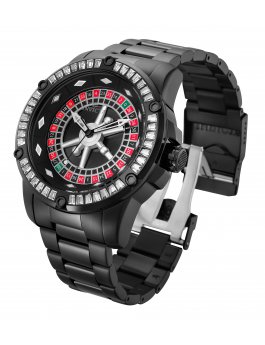 Invicta Specialty 28715 Herrenuhr - Automatikwerk - Edelstahl mit schwarzem Zifferblatt - 52 mm