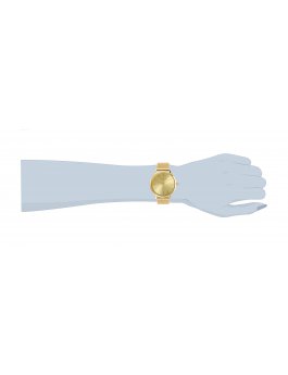 Invicta Angel 31071 Reloj de Mujer - Movimiento de Cuarzo - Acero Inoxidable con Esfera Dorada - 38 mm