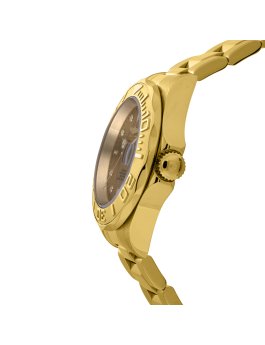 Invicta Pro Diver 13929 Zegarek Męski - Mechanizm Automatyczny - Stal Nierdzewna z Złotą Tarcza - 40 mm
