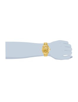 Invicta Pro Diver 13929 Zegarek Męski - Mechanizm Automatyczny - Stal Nierdzewna z Złotą Tarcza - 40 mm