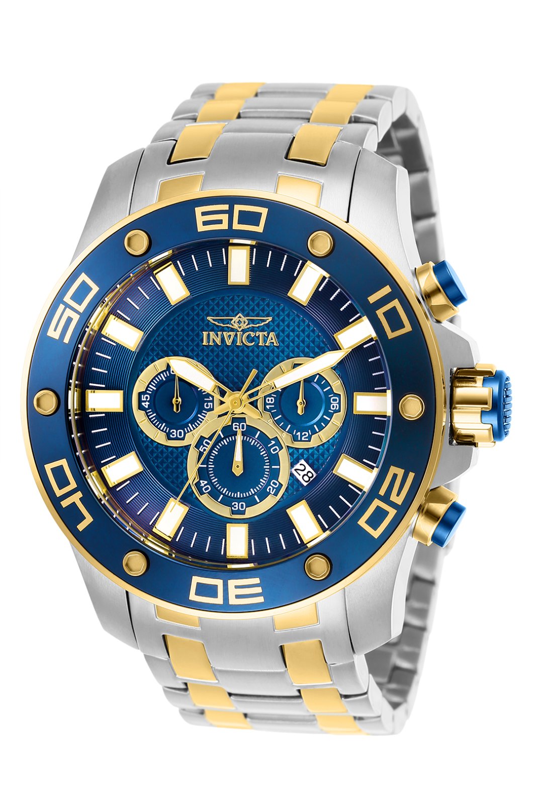 Invicta Pro Diver 17813 Orologio Uomo Quarzo - Cassa 50mm In Acciaio, Quadrante Blu, Impermeabile 5 Bar