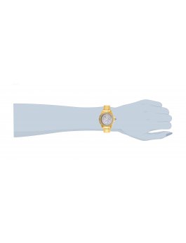 Invicta Angel 28438 Reloj de Mujer - Movimiento de Cuarzo - Acero Inoxidable con Esfera Blanca - 38 mm