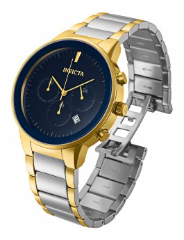 Invicta Specialty 29479 Zegarek damski - Mechanizm kwarcowy - Stal nierdzewna z niebieską tarczą - 43 mm