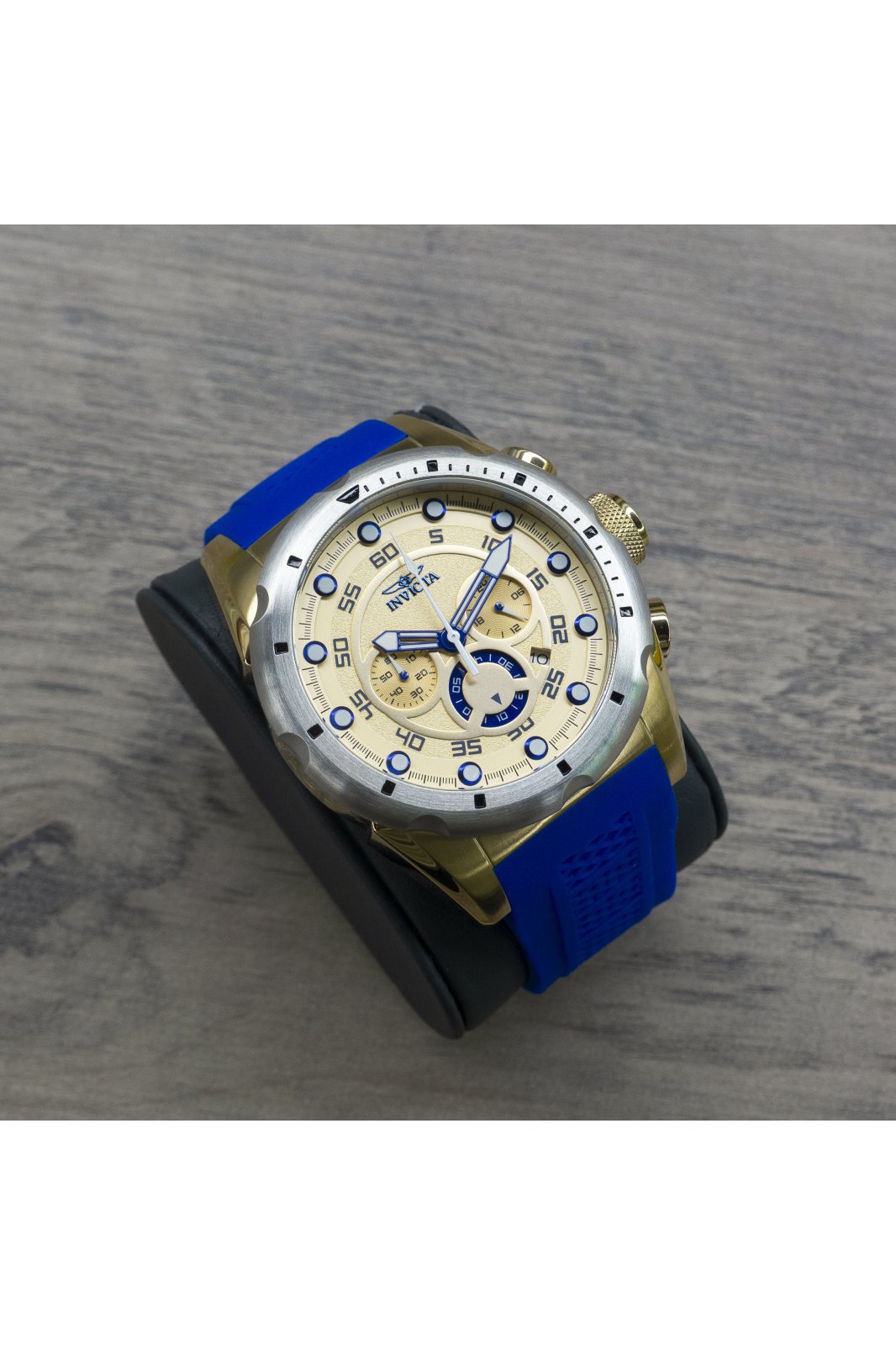 Invicta Speedway 20307 Reloj de Hombre - Movimiento de Cuarzo - Acero Inoxidable con Esfera Dorada - 50 mm