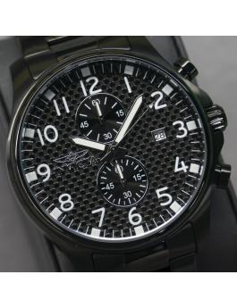 Invicta Specialty 0383 Men's Watch - Quartz Movement - Stainless Steel with Black Dial - 48 mm