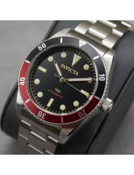 Invicta VINTAGE Pro Diver 34334 Zegarek męski - Mechanizm automatyczny - Stal nierdzewna z czarną tarczą - 40 mm
