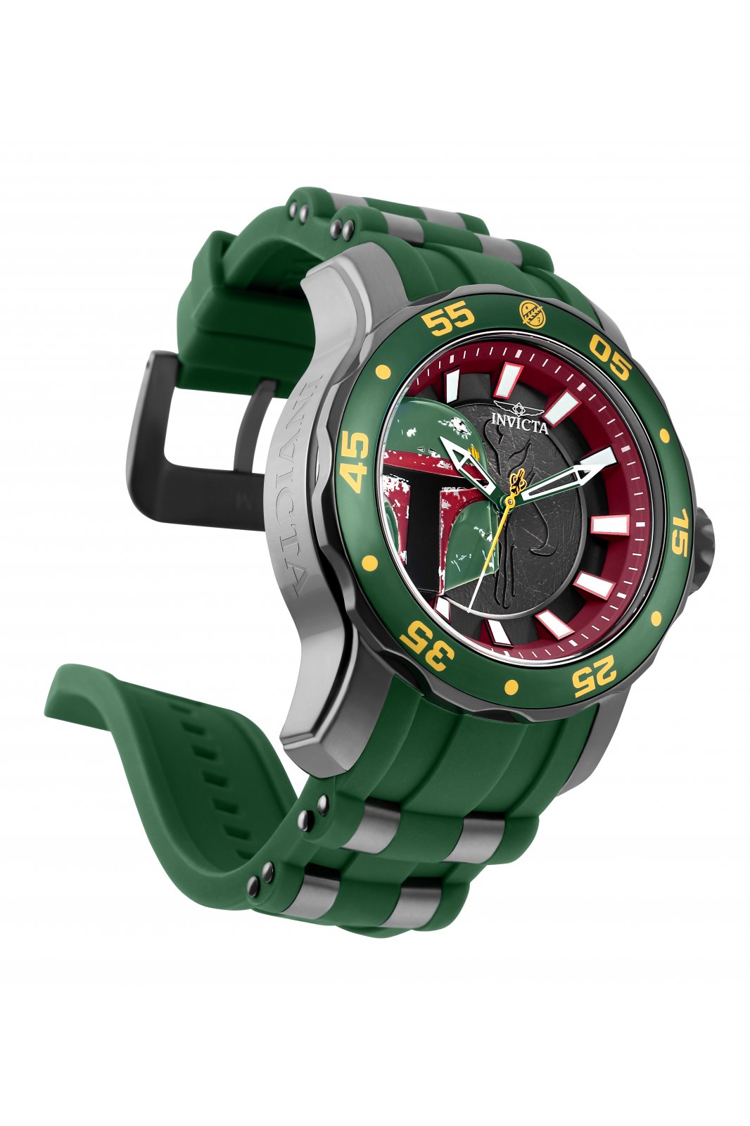 Invicta Star Wars - Boba Fett 32517 Men's Watch - Quartz Movement - Stainless Steel with Black Dial - 48 mm