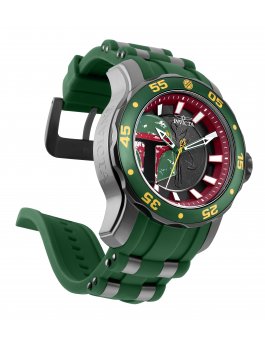 Invicta Star Wars - Boba Fett 32517 Men's Watch - Quartz Movement - Stainless Steel with Black Dial - 48 mm