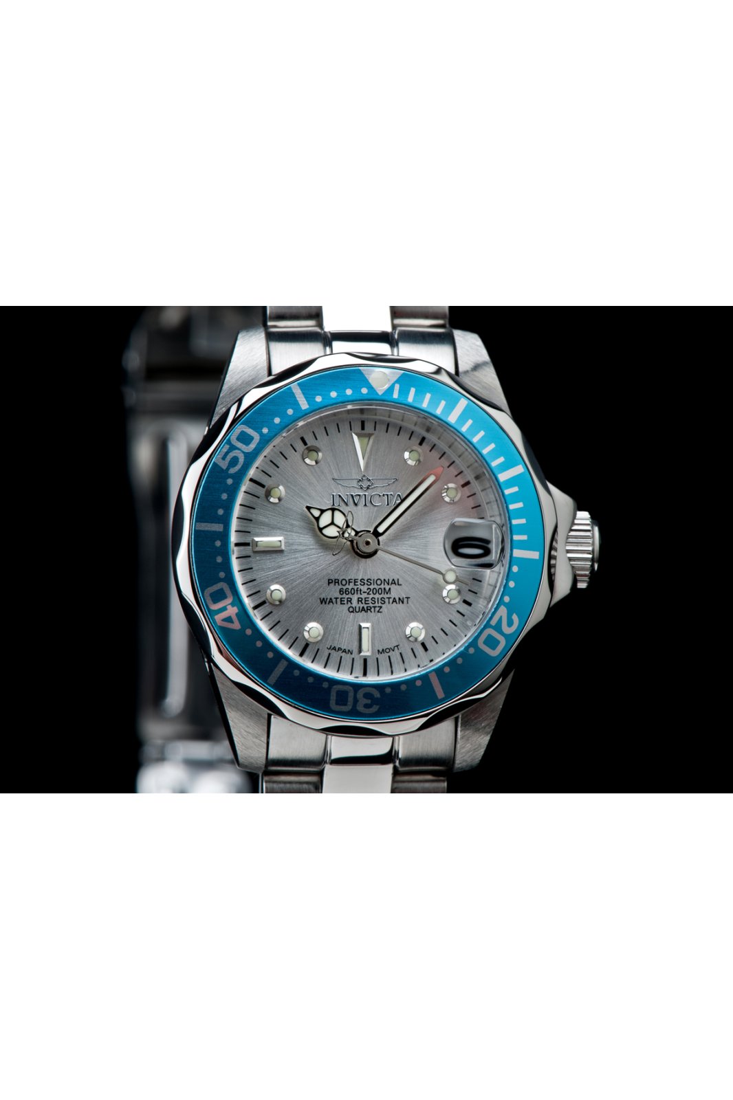 Invicta 14096 Pro Diver Quartz Blue Dial SS Women\'s Watch Water Resistant Invicta 14096 Pro Diver Quartz Blue Dial SS | Mercari main image 4