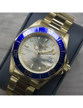 Invicta Pro Diver 14124 Reloj de Hombre - Quartz Movimiento - Acero Inoxidable con Esfera Dorada - 40 mm