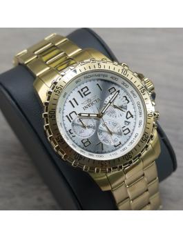 Invicta Specialty 11369 Reloj de Hombre - Movimiento de Cuarzo - Acero Inoxidable con Esfera Plateada - 45 mm