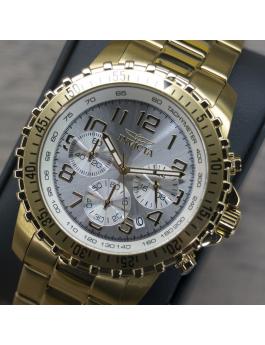 Invicta Specialty 11369 Reloj de Hombre - Movimiento de Cuarzo - Acero Inoxidable con Esfera Plateada - 45 mm