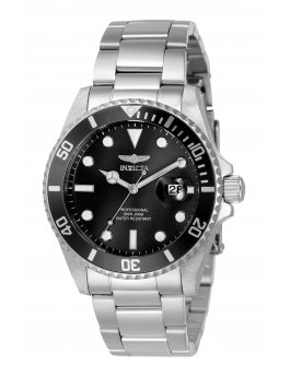 Invicta Pro Diver 33272 Reloj para Mujer - Movimiento de Cuarzo - Acero Inoxidable con Esfera Negra - 38 mm