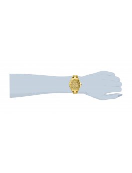 Invicta Angel 29107 Reloj de Mujer - Movimiento de Cuarzo - Acero Inoxidable con Esfera Dorada - 38 mm