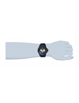 Invicta Aviator 33037 Férfi óra - Quartz szerkezet - Rozsdamentes acél kék számlappal - 50 mm