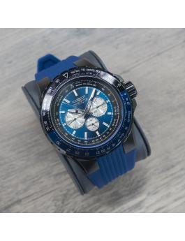 Invicta Aviator 33037 Férfi óra - Quartz szerkezet - Rozsdamentes acél kék számlappal - 50 mm
