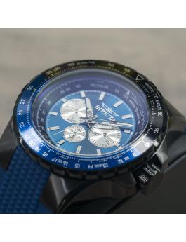 Invicta Aviator 33037 Férfi óra - Quartz szerkezet - Rozsdamentes acél kék számlappal - 50 mm