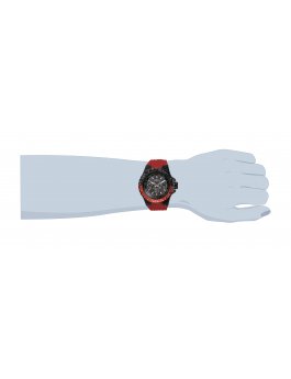 Invicta Aviator 33039 Herreklokke - Quartz Urverk - Rustfritt Stål med Svart Skive - 50 mm