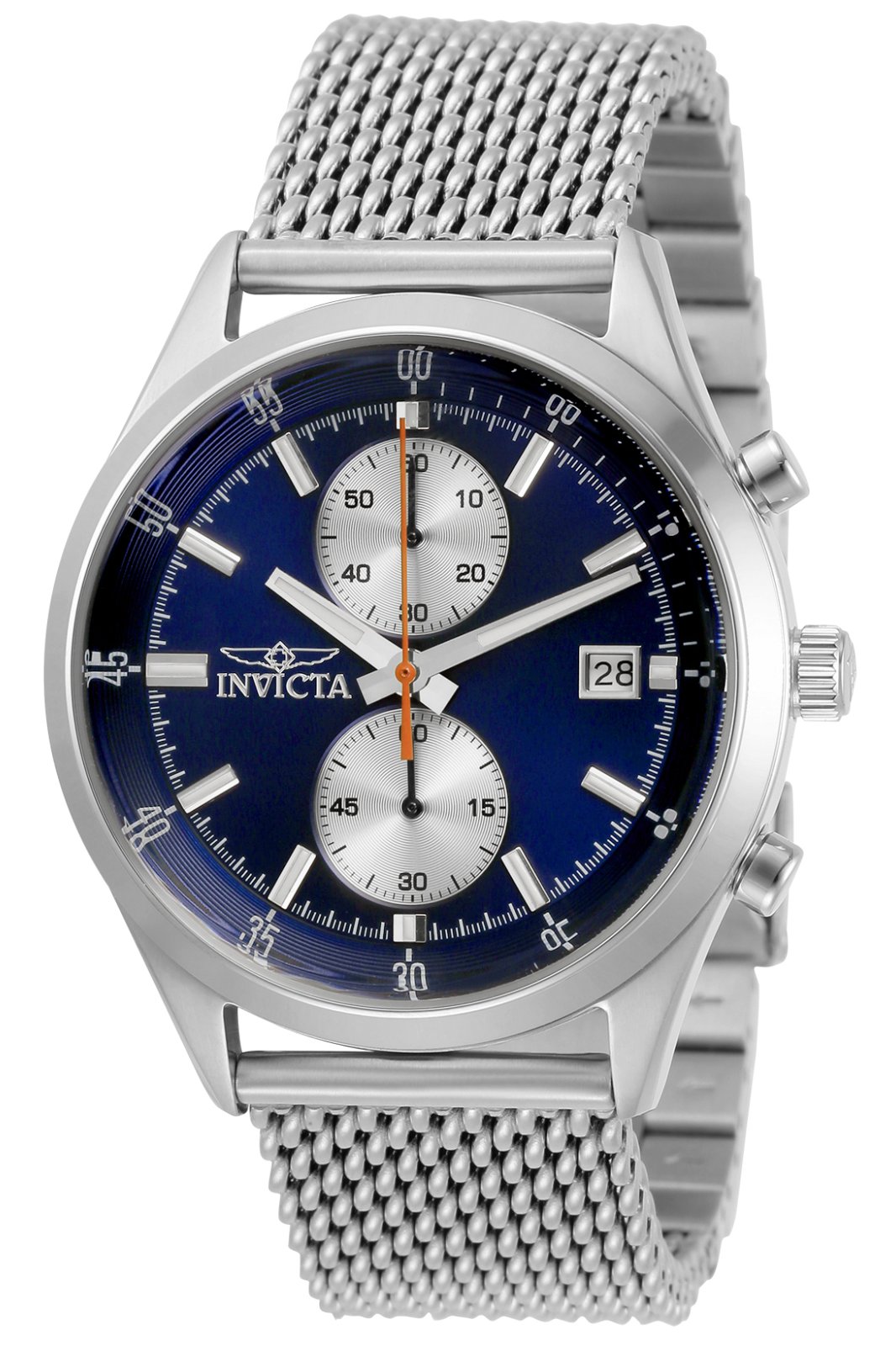 Invicta Pro Diver 31356 Men's Watch - Quartz Movement - Stainless Steel with Blue Dial - 43 mm