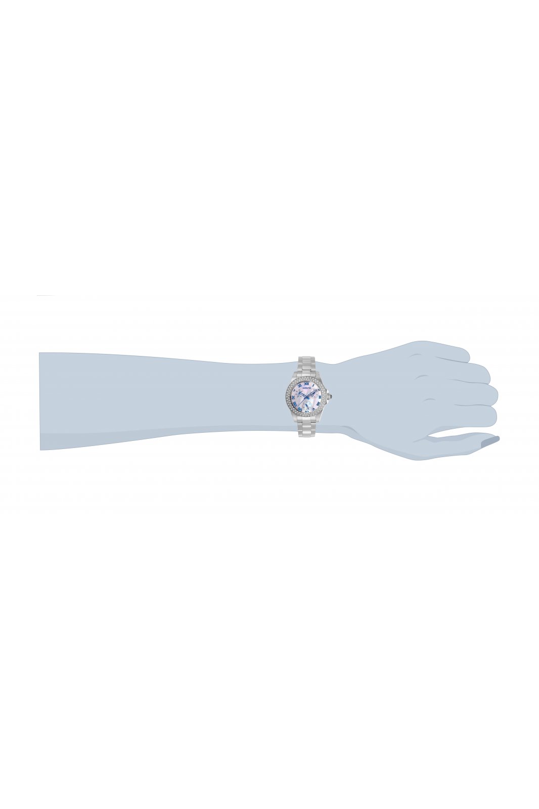 Invicta Angel 28479 Relógio Feminino - Movimento Quartz - Aço Inoxidável com Mostrador de Madre-Pérola - 34 mm
