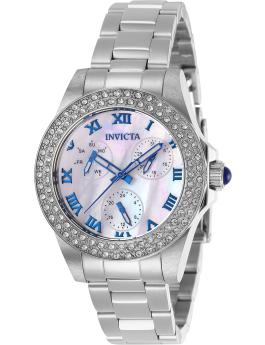 Invicta Angel 28479 Women's Watch - Quartz Movement - Stainless Steel with Pearl Dial - 34 mm