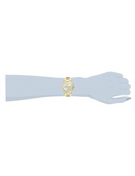 Invicta BLU 24187 Relógio Feminino - Movimento de Quartzo - Aço Inoxidável com Mostrador Prateado - 39 mm