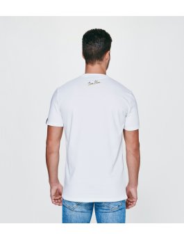 Time Flies T-shirt The Big Hand - Slim Fit White