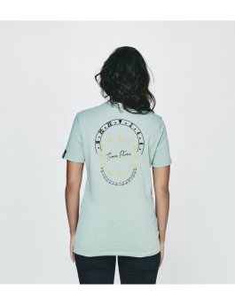 Time Flies T-shirt The Combination of Parts - Slim Fit Green
