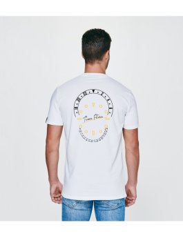 Time Flies T-shirt The Combination of Parts - Slim Fit White