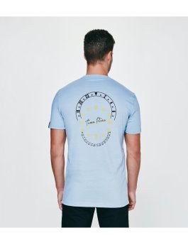 Time Flies T-shirt The Combination of Parts - Slim Fit Blue