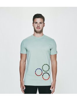 Time Flies T-shirt The Three Bezels - Slim Fit Green