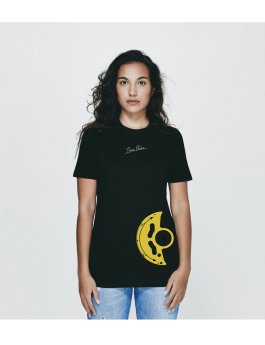 Time Flies T-shirt The Yellow Rotor - Slim Fit Black