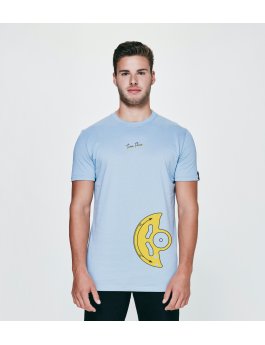 Time Flies T-shirt The Yellow Rotor - Slim Fit Blue