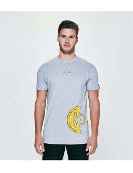 Time Flies T-shirt The Yellow Rotor - Slim Fit Grey
