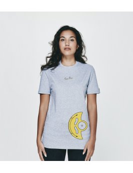 Time Flies T-shirt The Yellow Rotor - Slim Fit Grey