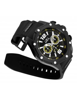 Invicta I-Force 34021 Reloj para Hombre - Movimiento de Cuarzo - Acero Inoxidable con Esfera Negra - 50 mm