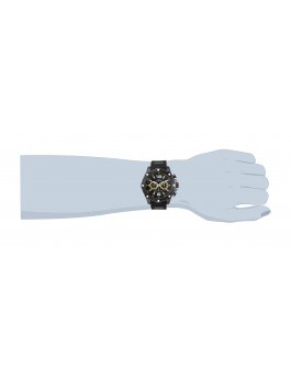 Invicta I-Force 34021 Reloj para Hombre - Movimiento de Cuarzo - Acero Inoxidable con Esfera Negra - 50 mm