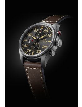 Glycine Airpilot Chronograph GL0359 Men's Watch - Quartz Movement - Stainless Steel with Grey Dial - 44 mm