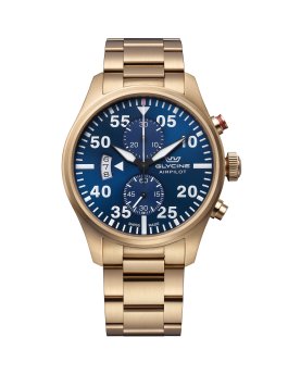 Glycine Airpilot Chronograph GL0360 Men's Quartz Watch - 44mm